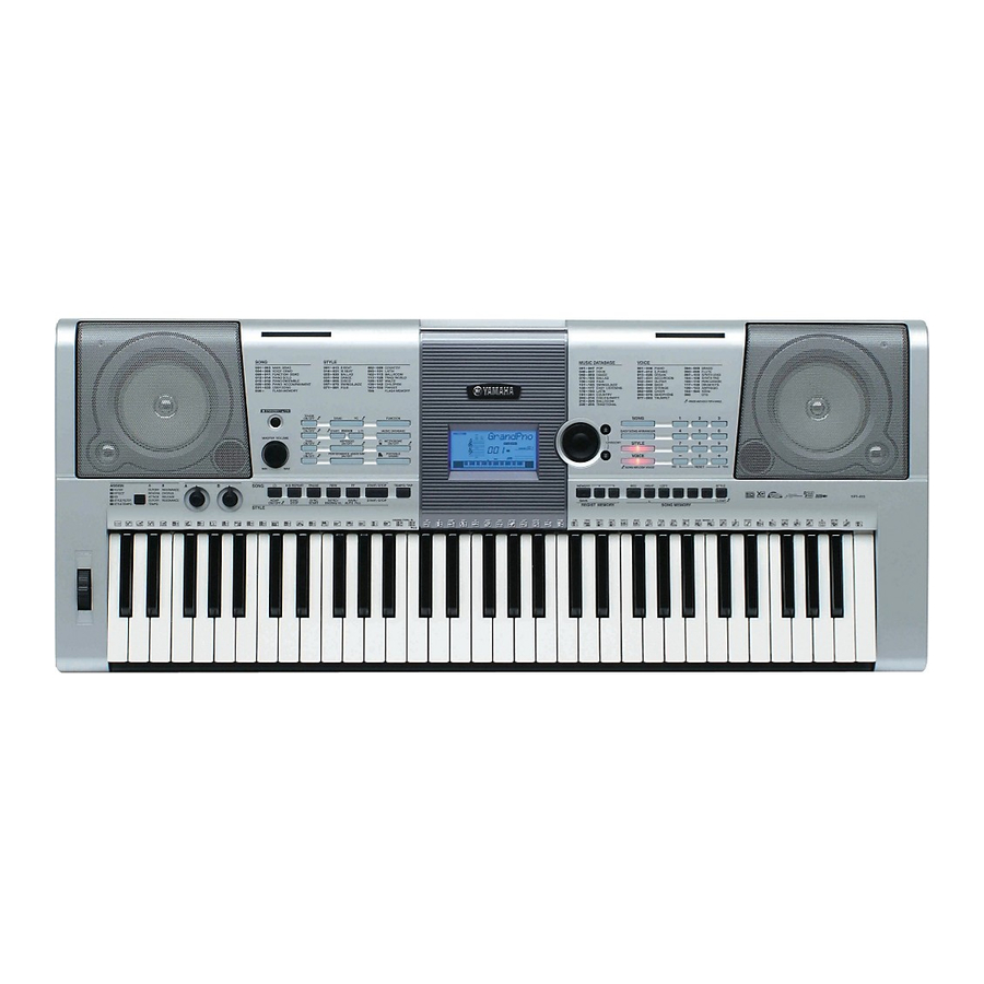 Yamaha YPT-410 Manual De Instrucciones