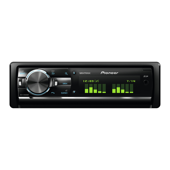 Pioneer DEH-X9600BT Manual De Instalación