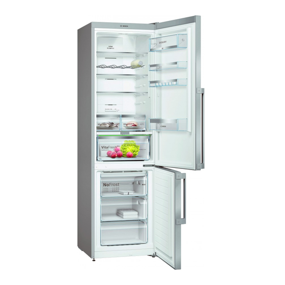 Bosch KGN AV Serie Manual Del Usuario
