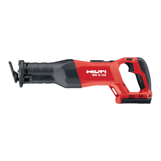 Hilti SR 6-22 Manual De Instrucciones Original