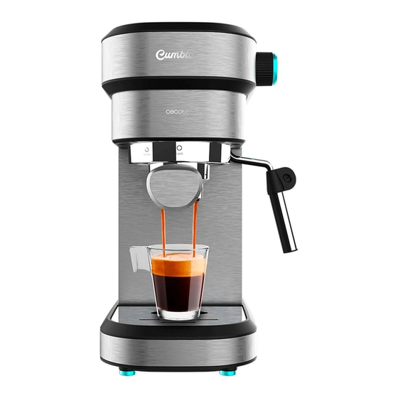 cecotec Cumbia CAFELIZZIA 890 ROSE Cumbia CAFELIZZIA 890 GRAY Cumbia CAFELIZZIA 890 DARK Manual De Instrucciones