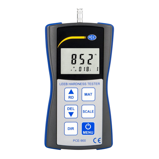 PCE Instruments PCE-900 Manual De Instrucciones