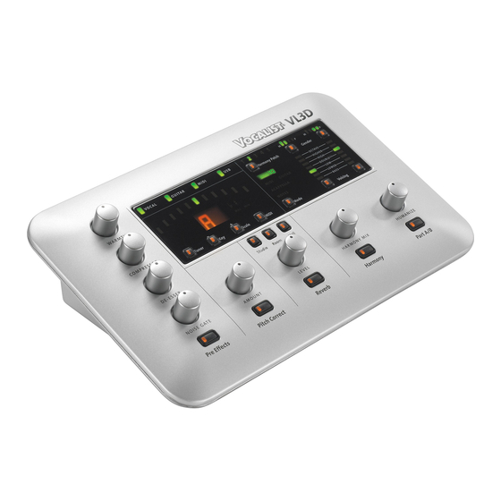 DigiTech Vocalist VL3D Manual De Instrucciones