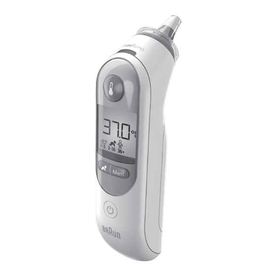 Braun ThermoScan 7 Manual De Instrucciones