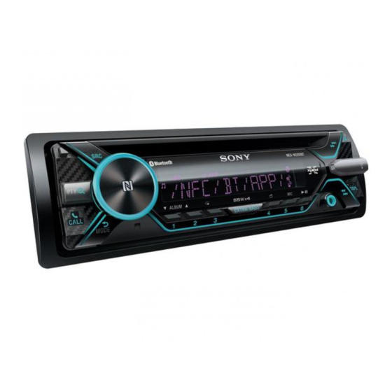 Sony MEX-N4200BT Manual De Instrucciones