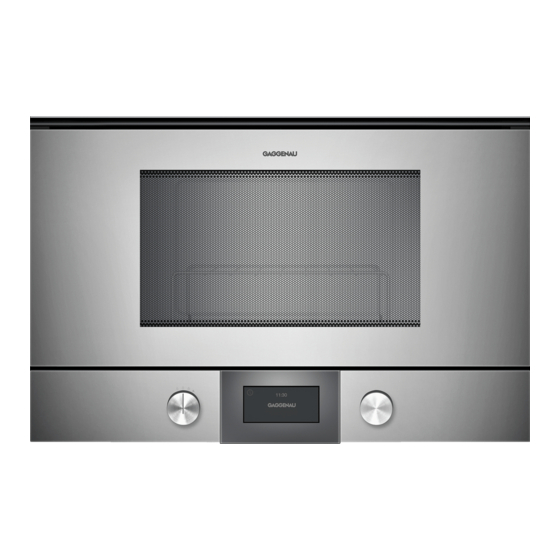 Gaggenau BMP 224 Instrucciones De Montaje