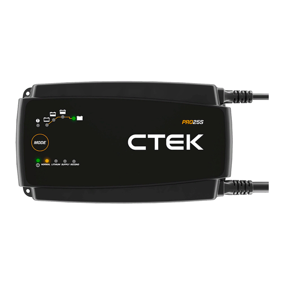 CTEK PRO25S Manuales