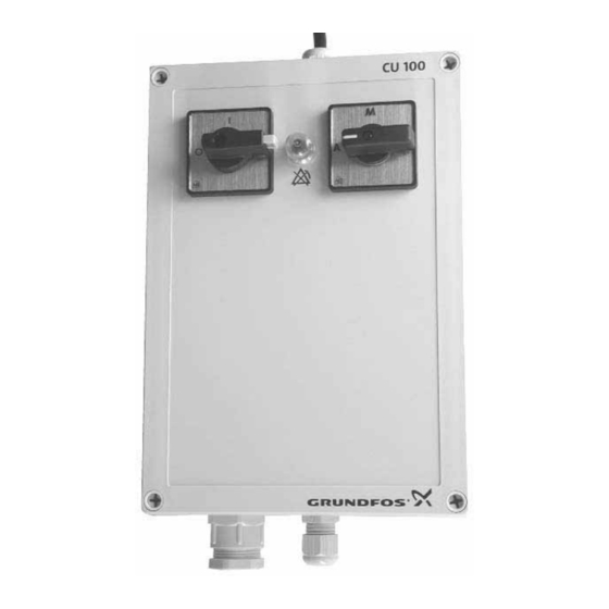 Grundfos CU 100 Instrucciones De Operación Y Instalación