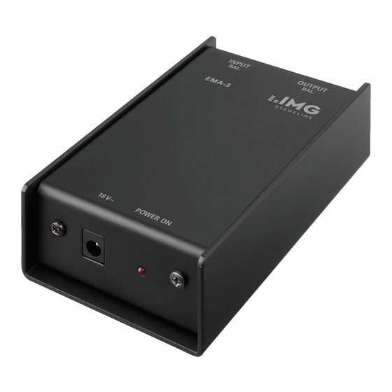 Monacor International IMG STAGELINE EMA-3 Manual Del Usuario