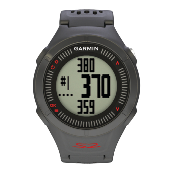 Garmin Approach S2 Manual Del Usuario