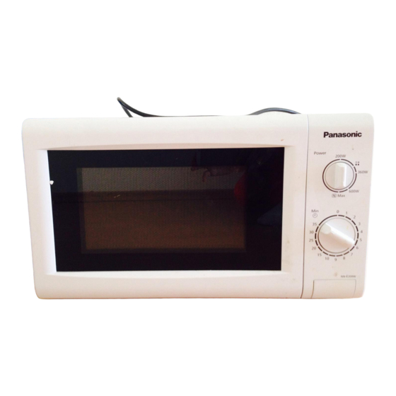 Panasonic NN-E209W Instrucciones De Funcionamiento