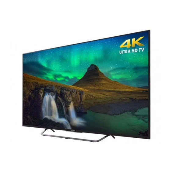 Sony BRAVIA KD-75X850xC Serie Manuales