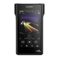 Sony NW-WM1A Guia De Ayuda