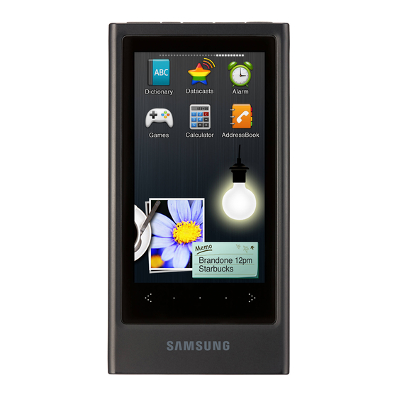 Samsung YP-P3 Guia De Inicio Rapido