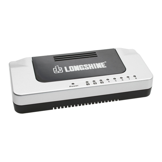 Longshine ShineNet LCS-FS6105 Manual Del Usuario