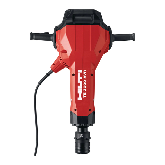 Hilti TE 3000-AVR Manual De Instrucciones