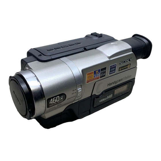 Sony Handycam Vision CCD-TRV107E Manual De Instrucciones