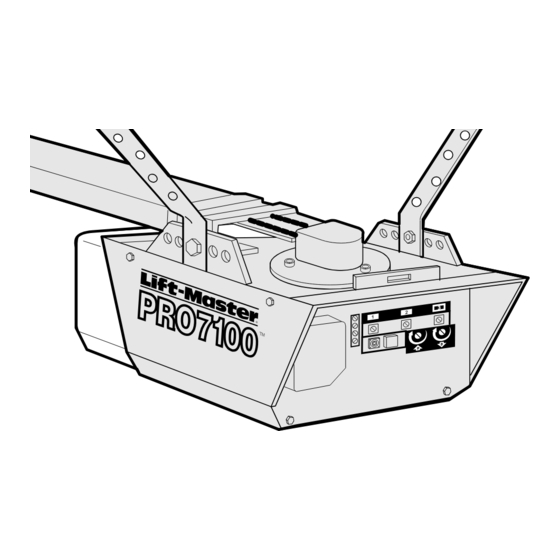 Lift-Master PRO7100 Instrucciones