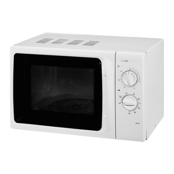 Clatronic MWG 722 Instrucciones De Servicio/Garantía