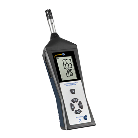 PCE Instruments PCE-HVAC 3 Manual De Instrucciones