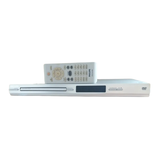 Philips DVP3120 Manual Del Usuario
