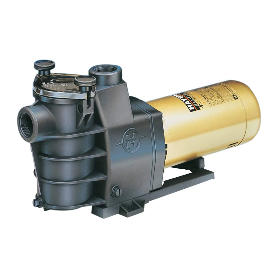 Manual de la serie Hayward Max-Flo, Max-Flo SP2805X7 / SP2807XIO ...