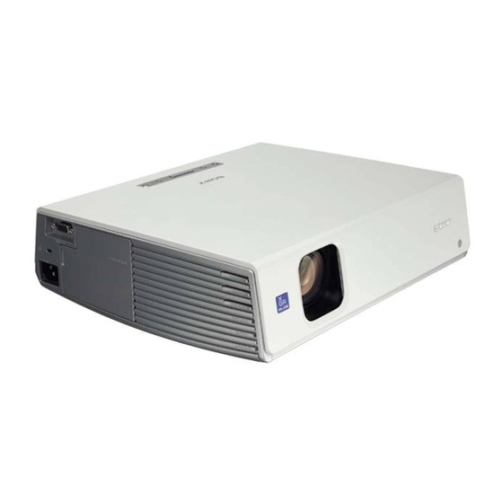 Sony VPL-CX85 Manual De Instrucciones