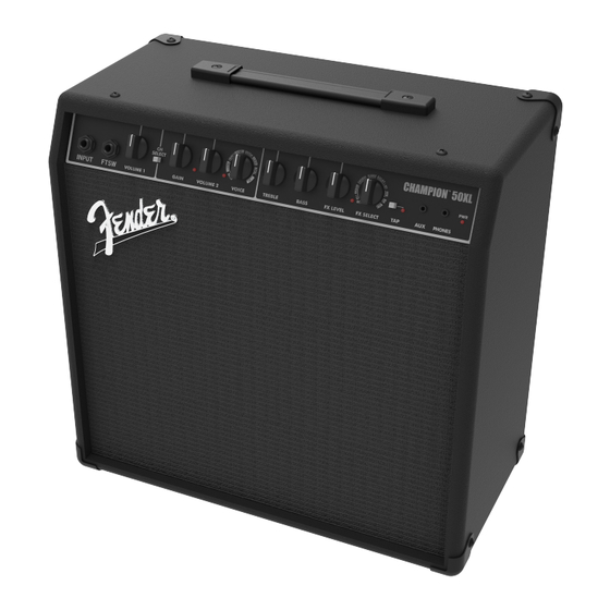 Fender Champion 50XL Manual De Instrucciones