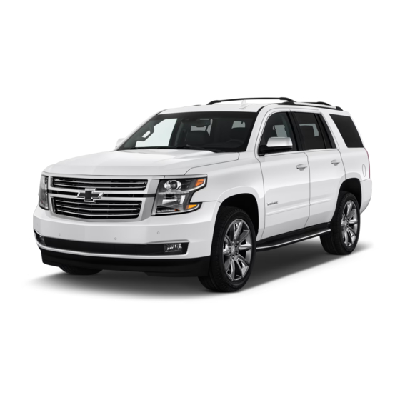 Chevrolet Tahoe 2018 Manuales