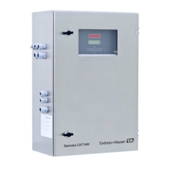 Endress+Hauser Stamolys CA71AM Instrucciones De Funcionamiento