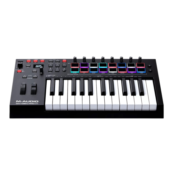M-Audio OXYGEN PRO25 Guia De Inicio Rapido