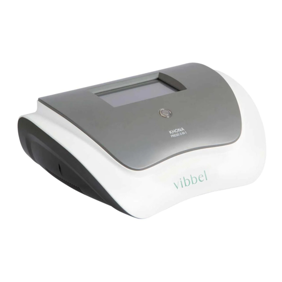 Vibbel Khona Press 3 in 1 Manual De Instrucciones