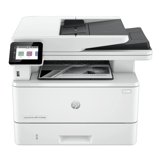 HP LaserJet Pro MFP 4103 Manuales