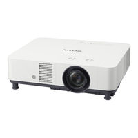 Sony VPL-PHZ60 Guia De Ayuda