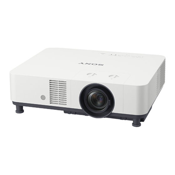 Sony VPL-PHZ60 Guia De Ayuda