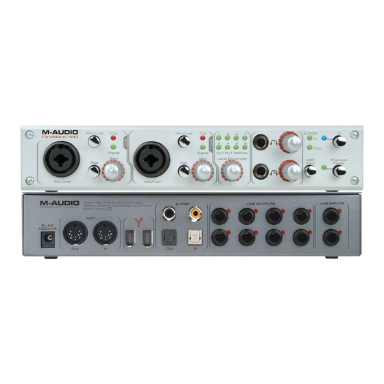 M-Audio FireWire 410 Guia De Inicio Rapido