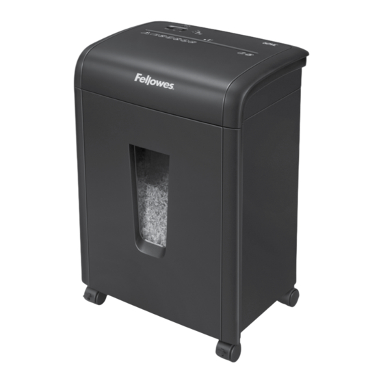 Fellowes POWERSHRED 62MC Guia De Inicio Rapido
