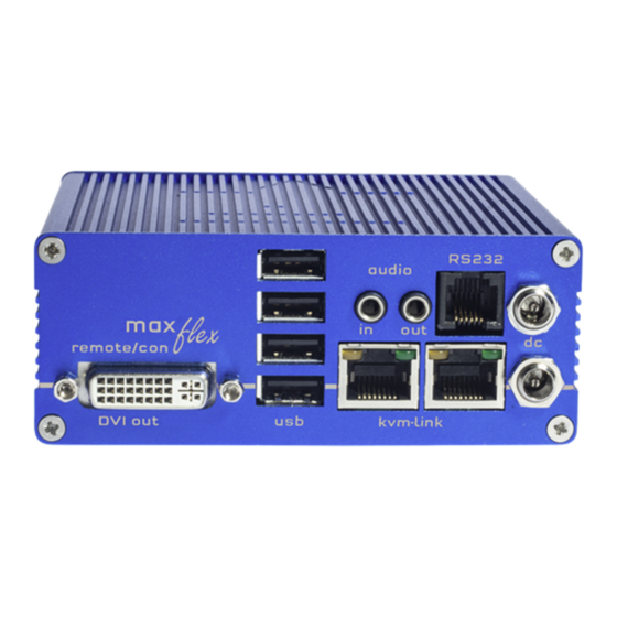 kvm-tec MAXflex Manual Del Usuario