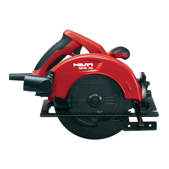Hilti SCW 70 Manual Del Usuario