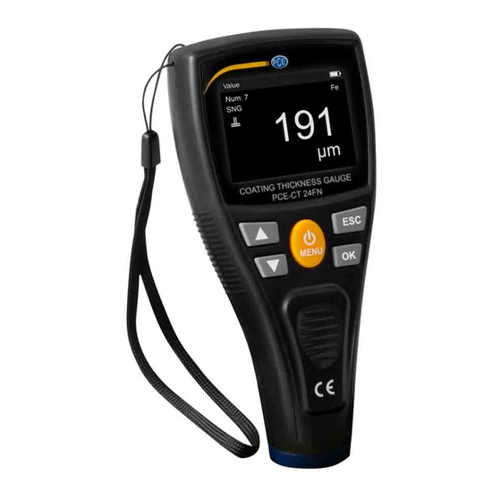 PCE Instruments PCE-CT 24FN Manual De Instrucciones