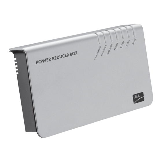 SMA POWER REDUCER BOX Instrucciones De Uso