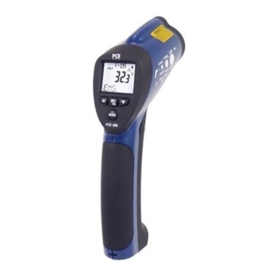 PCE Instruments PCE-889 Guia De Inicio Rapido