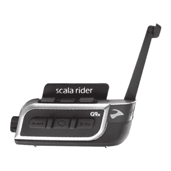 Cardo scala rider G9x Guía De Usario