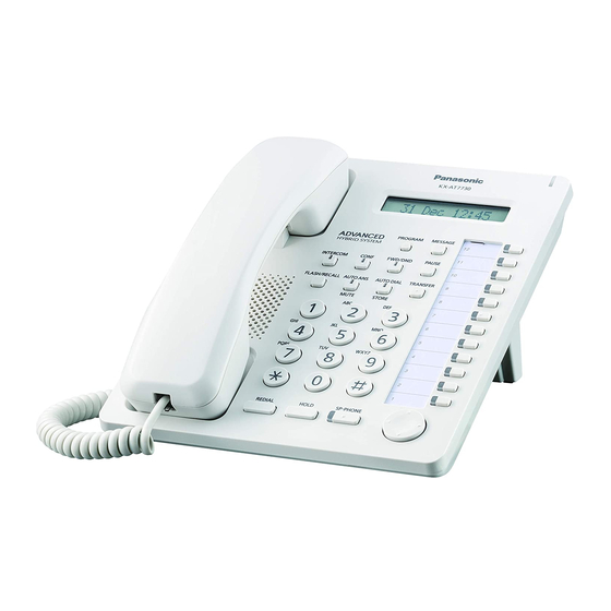 Panasonic KX-AT7730 Manuales