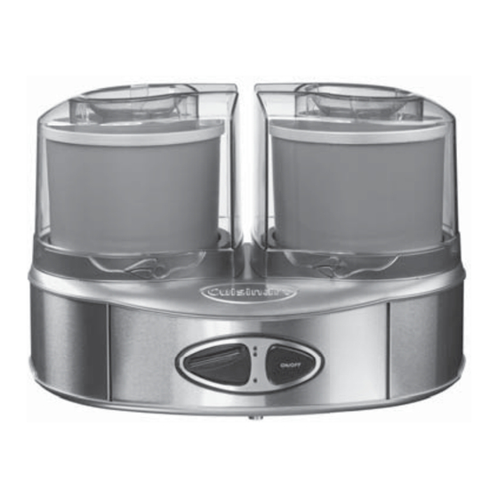 Cuisinart Ice Cream Duo Instrucciones