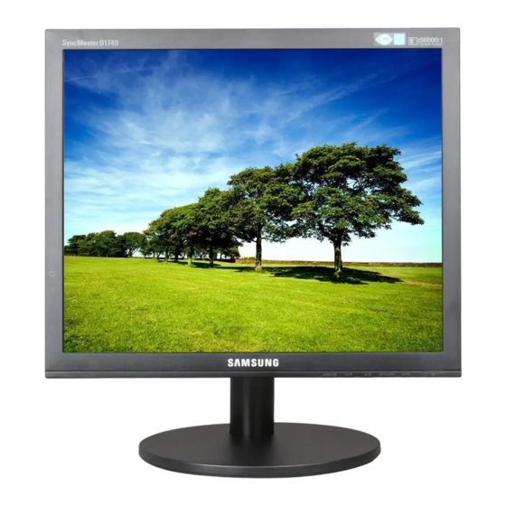 Samsung SyncMaster B1740R Manual Del Usuario