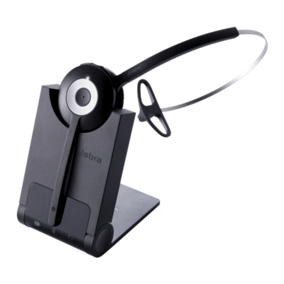 Jabra Pro 920 Mono Guia De Inicio Rapido
