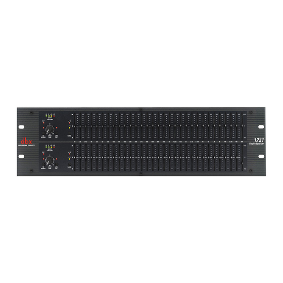 Harman dbx 12 Serie Modo De Empleo