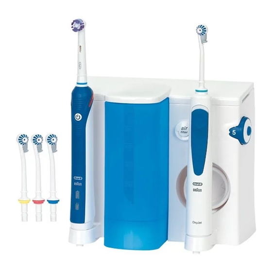 Braun Oral-B PRO TRIZone OXYJET 1000 Smart Serie Manual Del Usuario