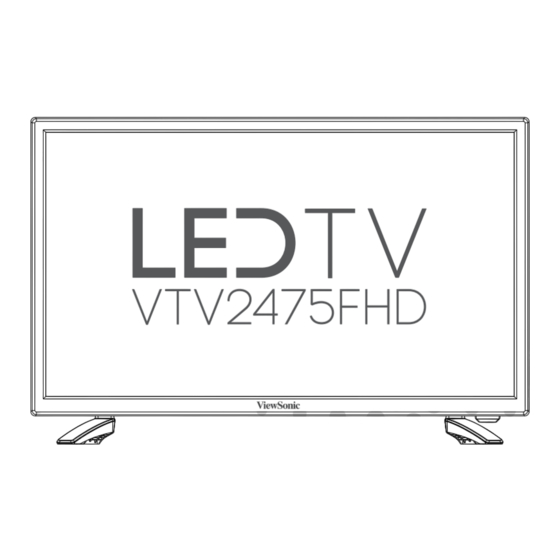 ViewSonic VTV2475FHD Manual De Usuario